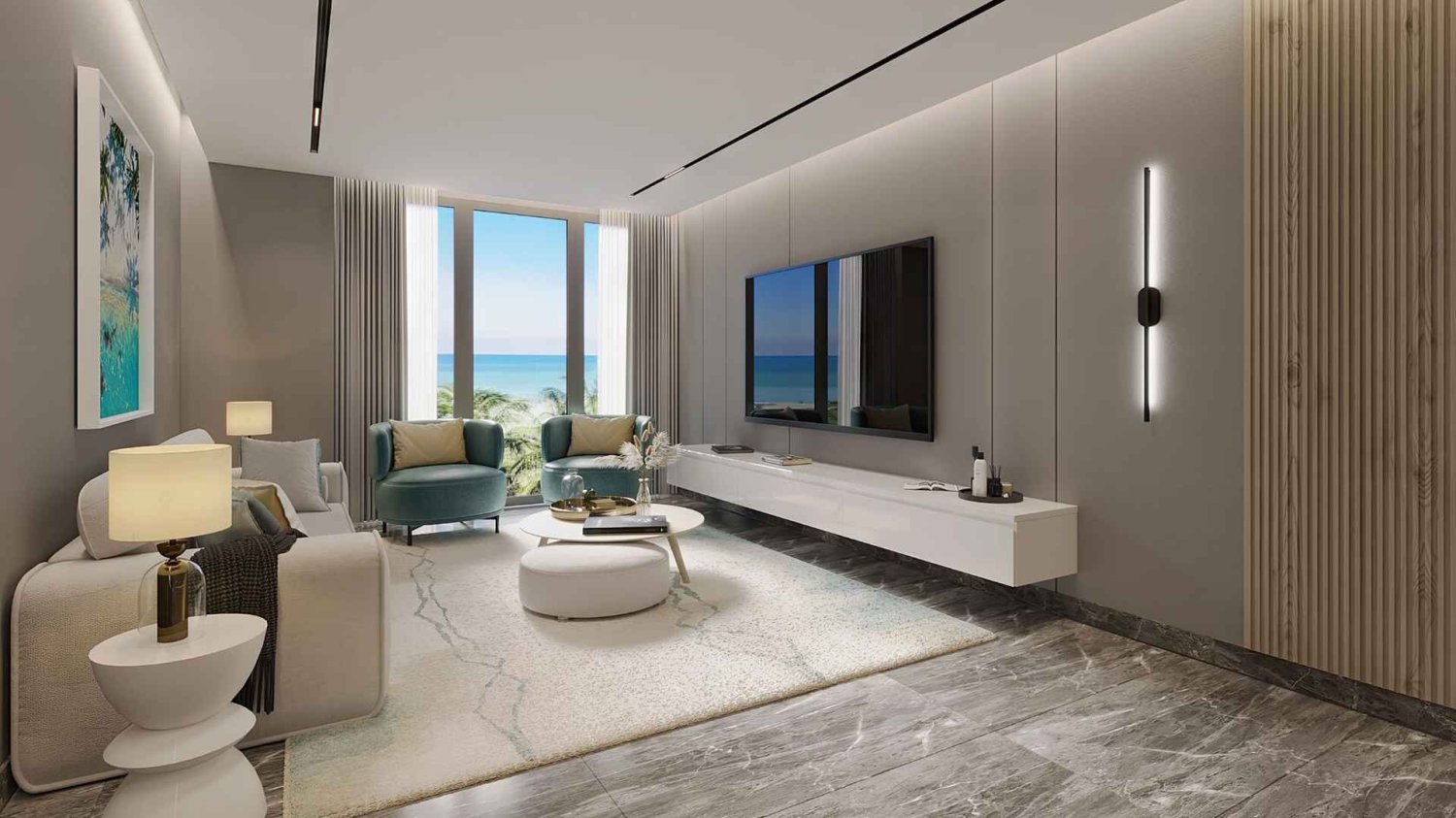 3 غرف نوم شقة في EDGEWATER RESIDENCES, دبي, UAE رقم 62704