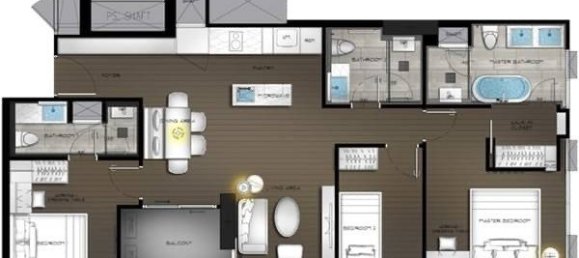 3 chambres Condo à Sathon, Thailand No. 62709 10