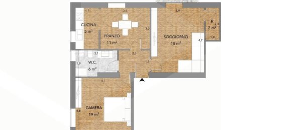 3 rooms Apartment in Ciampino, Italy No. 8726 27