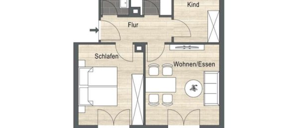 2 غرف نوم شقة في Ludwigsburg, Germany رقم 11079 11