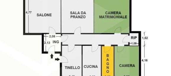 Apartamento de 4 divisões em Andria, Italy N.º 9409 4