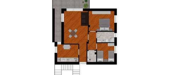 Apartamento de 3 divisões em Castrezzato, Italy N.º 5114 27