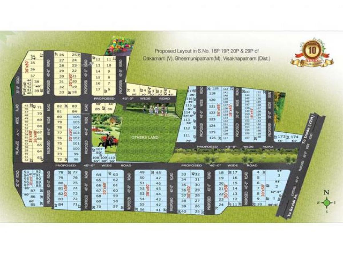 Terreno em Visakhapatnam, India N.º 36466