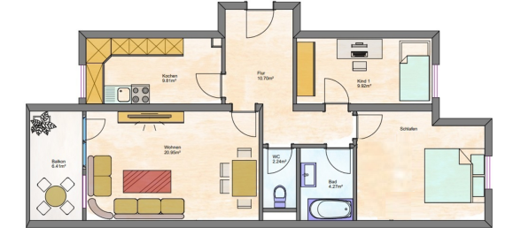 3 rooms Apartment in Heilbronn, Germany No. 302899 29