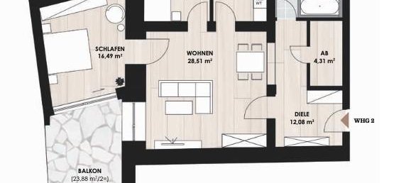 2 Schlafzimmer Wohnung in Bayreuth, Germany, Nr. 185152 3