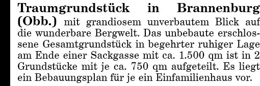 Terreno en Rosenheim, Germany 1500 m² No. 288368