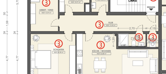 3 bedrooms Apartment in Lower Saxony, Germany No. 225036 8