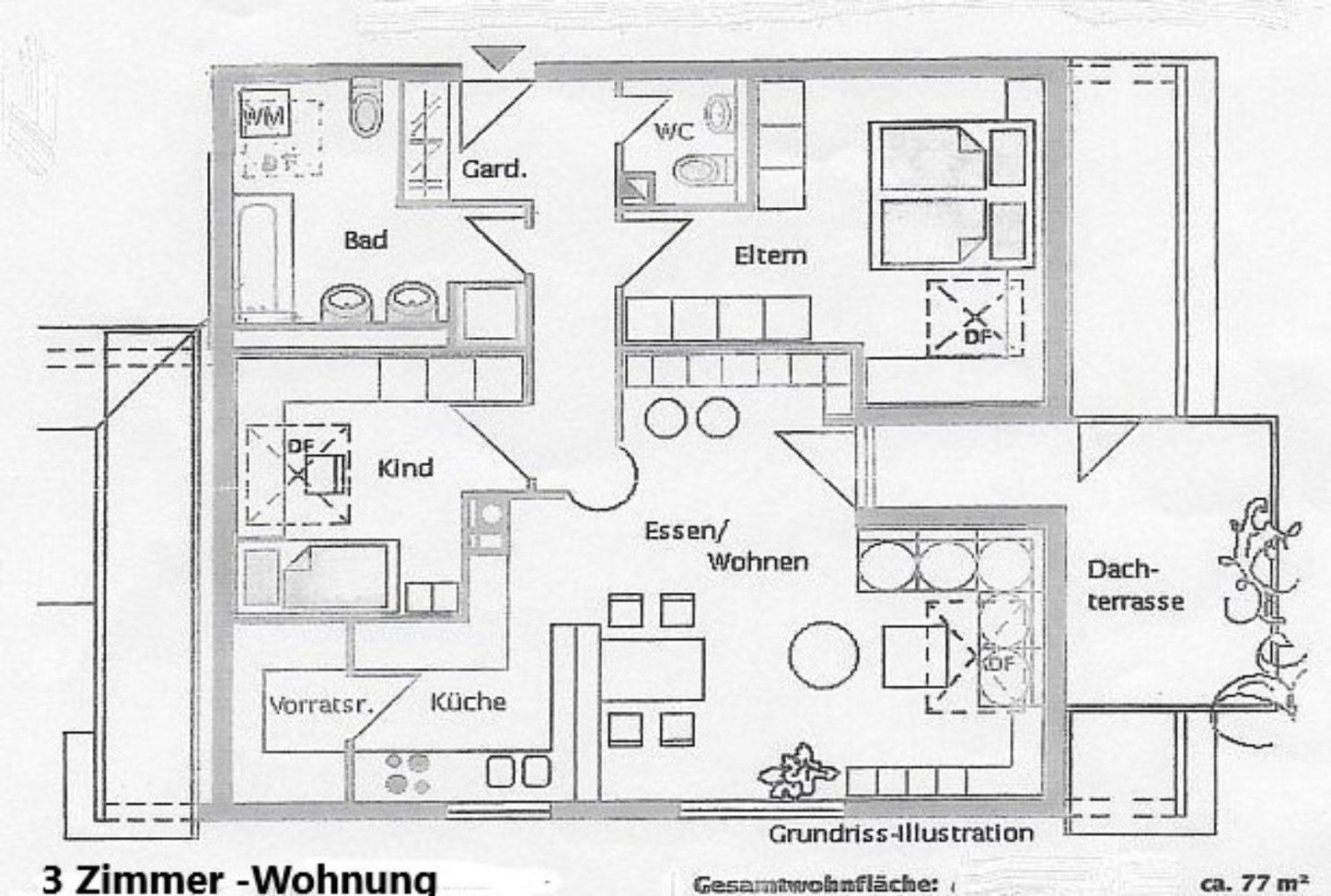 1 غرف نوم شقة في Boblingen, Germany رقم 310653