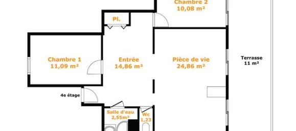 Квартира с 2 спальнями в Монлюэль, Франция № 313449 9