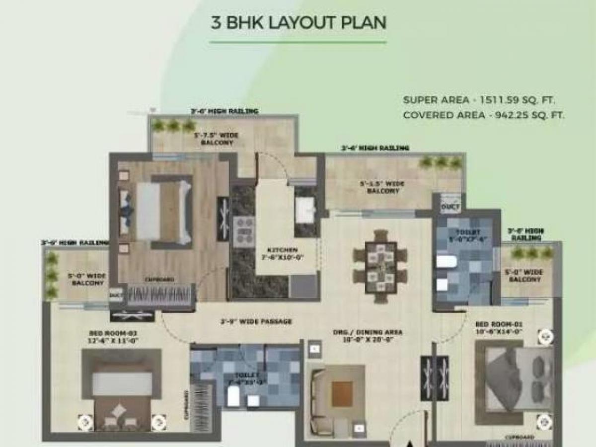 3 bedrooms House in Mohali, India No. 25540