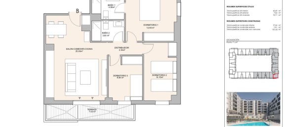 3 bedrooms Apartment in Getafe, Spain No. 152682 2