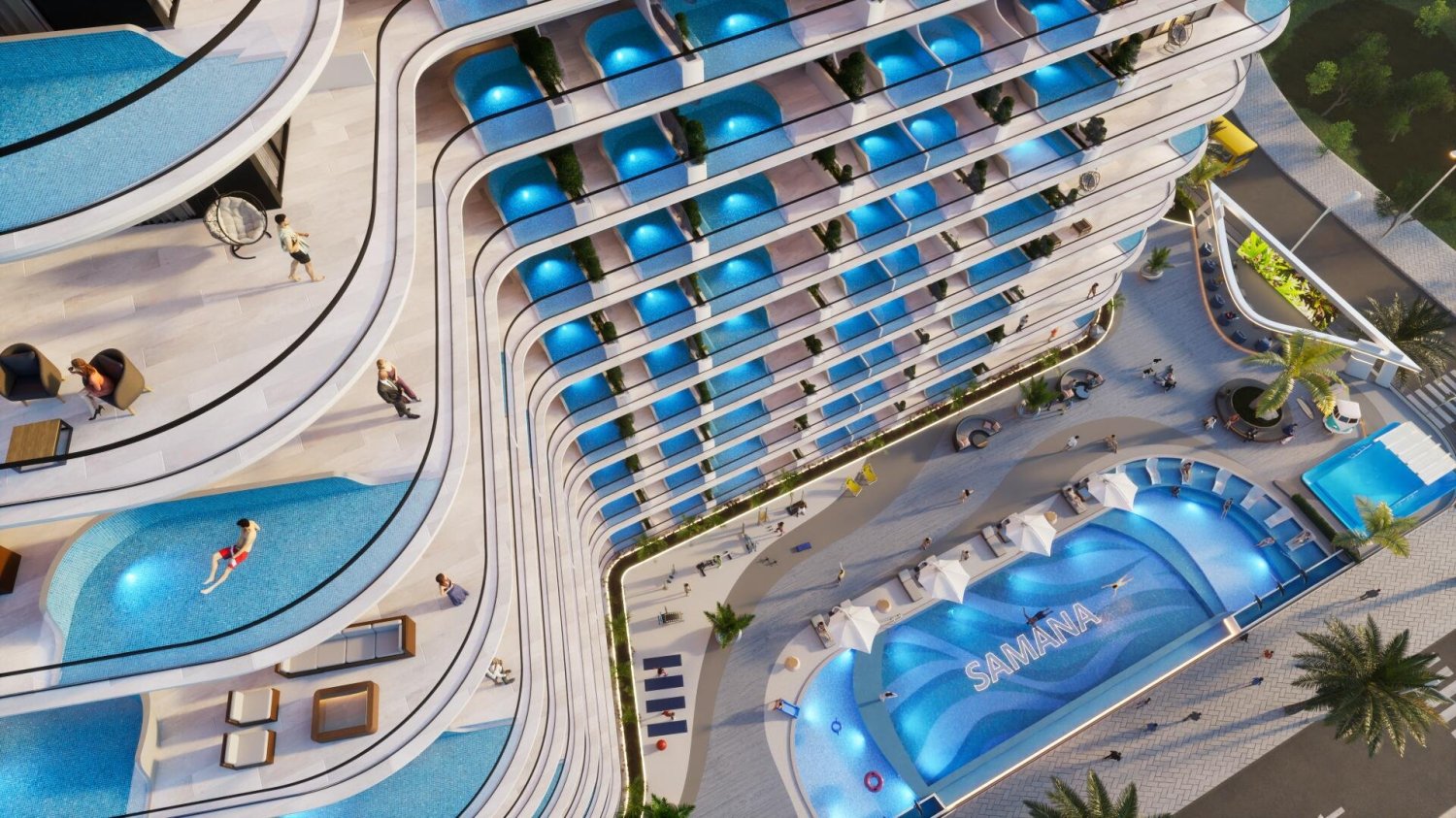 2 bedrooms Apartment in SAMANA PORTOFINO, Dubai Production City (IMPZ), UAE No. 63350