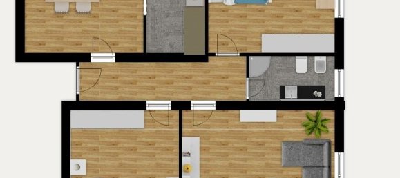 Квартира с 4 комнатами в Рим, Италия № 77298 36