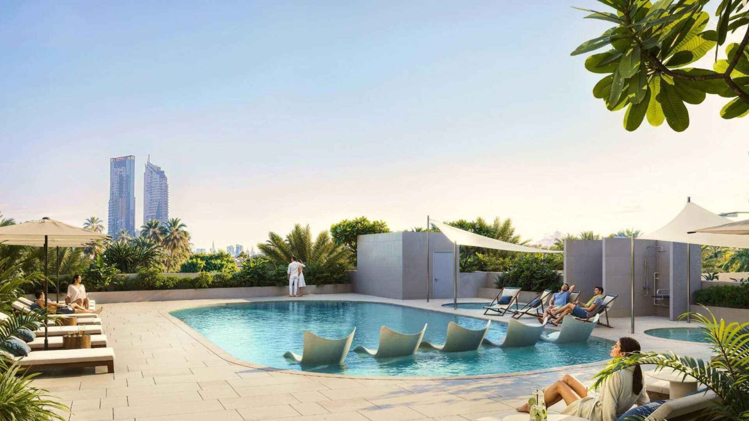 Apartamento de 1 dormitorio en Ir1dian Park, Jumeirah Village Circle, UAE No. 68759