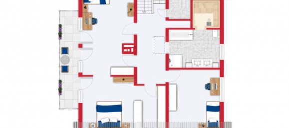 Таунхаус с 4 спальнями в Reutlingen, Германия № 78367 22