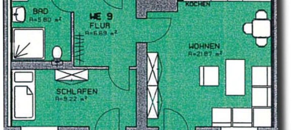 1 chambre Appartement à Zwickau, Germany No. 225424 3