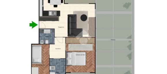 3 rooms Apartment in Cormano, Italy No. 156878 4