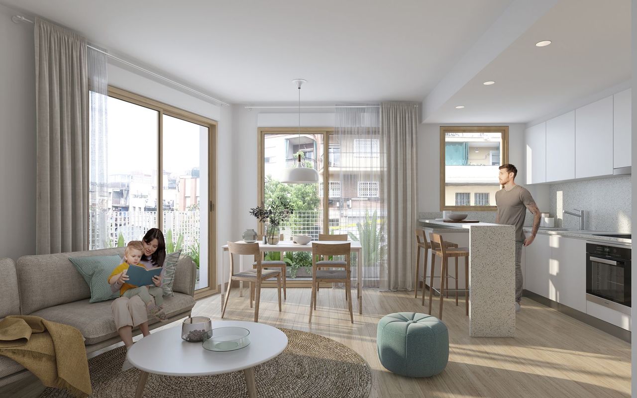 2 chambres Penthouse à Badalona, Spain No. 2407