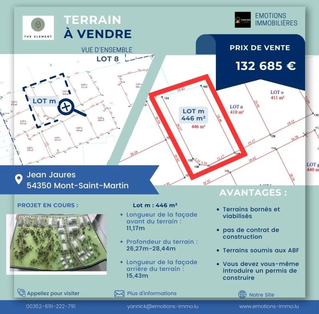  Land in Mont-Saint-Martin, France No. 63815