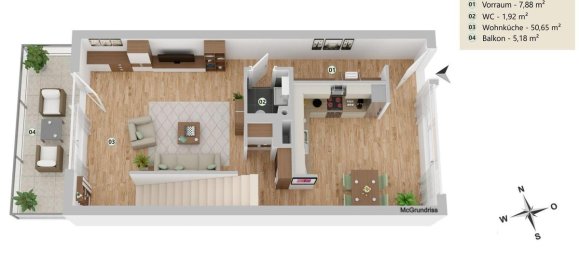 Дуплекс с 3 комнатами в Фафоритен, Австрия № 69296 8