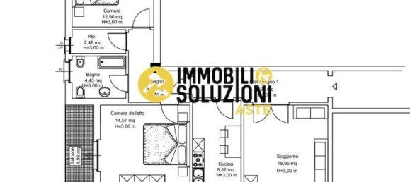 3-salle Appartement à Bergamo, Italy No. 6058 15