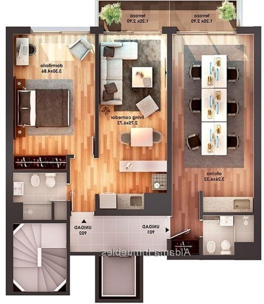 Studio in Montevideo, Uruguay No. 1623