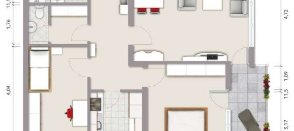 Квартира с 3 комнатами в Ludwigsburg, Германия № 78038 2