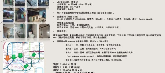 Шопхаус с 6 спальнями в Бангкок Яй, Таиланд № 73311 27