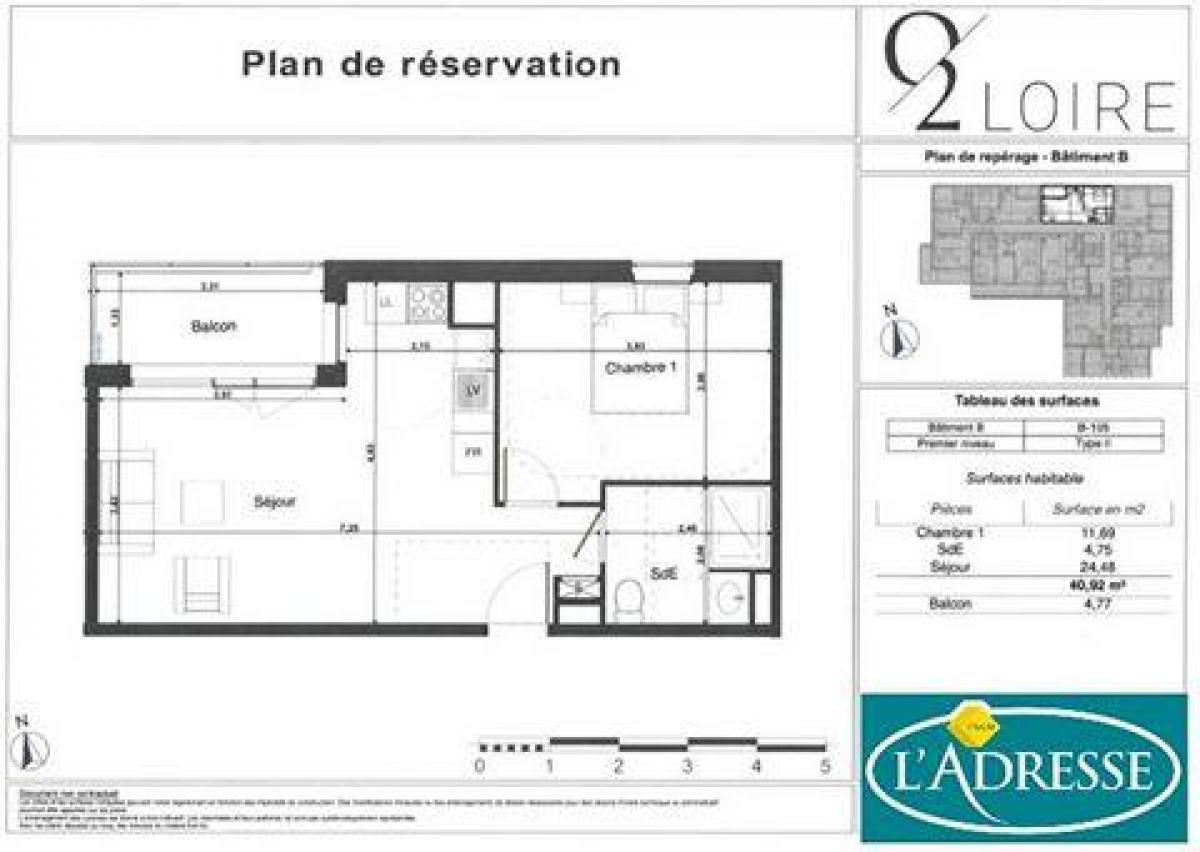 Studio à condo à Tours, France No. 15447