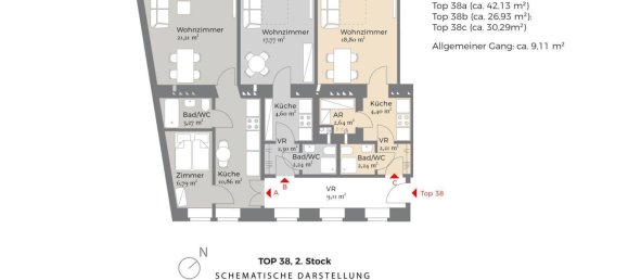4 rooms Apartment in Vienna, Austria No. 260742 15