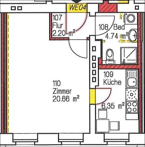 1 Schlafzimmer Wohnung in Prenzlauer Berg, Germany, Nr. 366755