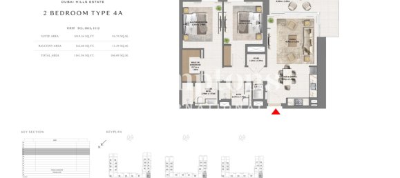 2 Schlafzimmer Wohnung in Dubai Hills Estate, UAE, Nr. 188607 12