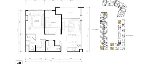 2 bedrooms Apartment in Pattaya, Thailand No. 22803 3