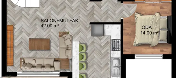 Квартира 3+1 в Аксу, Турция № 33275 15