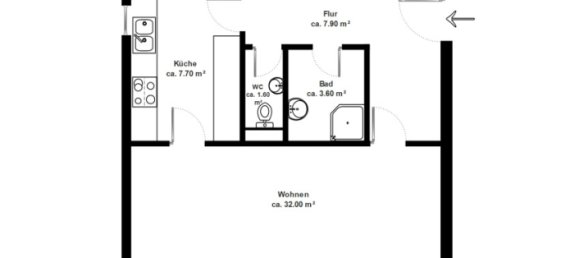 2 غرف نوم شقة في Eimsbuttel, Germany رقم 336667 11