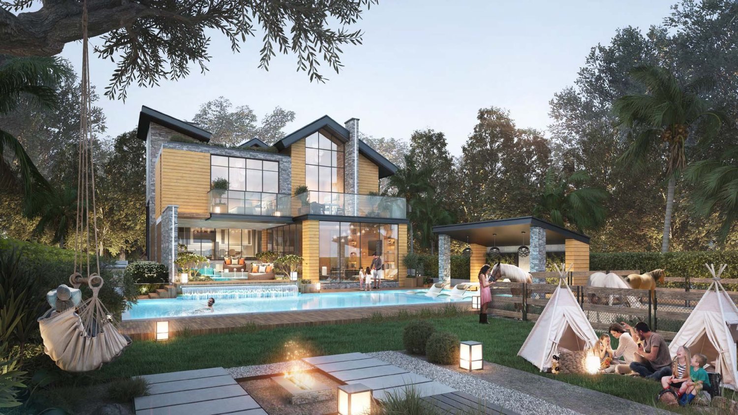 5 bedrooms Villa in THE FARMHOUSES, Dubai Land, UAE No. 61160