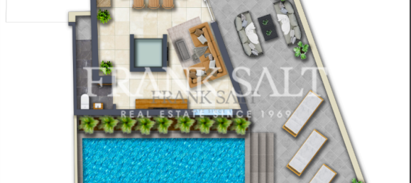 Пентхаус с 2 спальнями в Марсаскала, Мальта № 2880 5