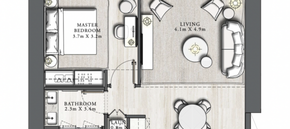 1 Schlafzimmer Wohnung in ADDRESS FOUNTAIN VIEWS, Dubai, UAE, Nr. 61156 11