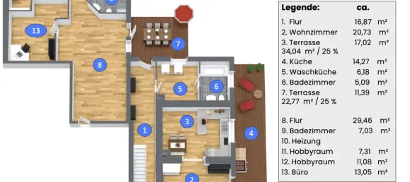 5 rooms Apartment in Landsberg am Lech, Germany No. 212613 15