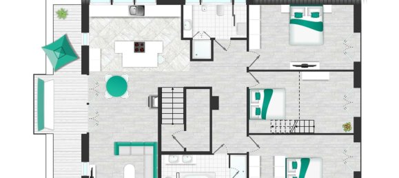 Penthouse T3 em Munich, Germany N.º 360844 19