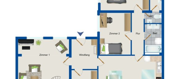 4 rooms Duplex in Lower Saxony, Germany No. 167372 16