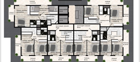 Apartamento de 1+1 en Mahmutlar, Turkey No. 34272 12