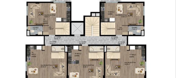 2 rooms Penthouse in Oba, Turkey No. 9742 19