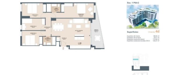 4 غرف نوم شقة في Alicante, Spain رقم 5809 11