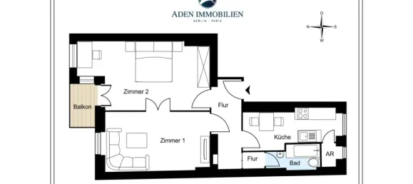 Apartamento de 2 divisões em Wilmersdorf, Germany N.º 48587 30