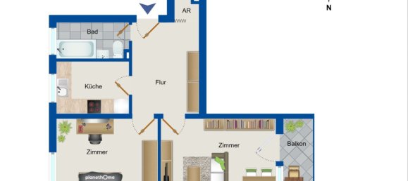 2-Zimmer Wohnung in Falkenhagener Feld, Germany, Nr. 76999 12