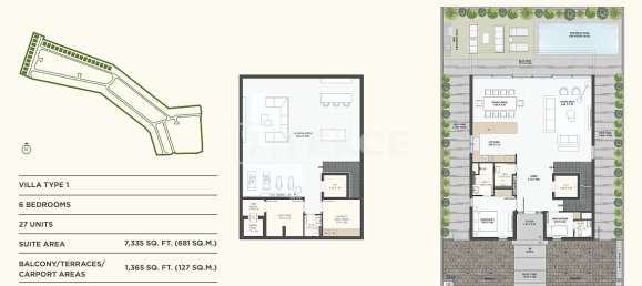 6 dormitorios villa en venta en Jumeirah Golf Estates, Dubai, UAE № 191607 5