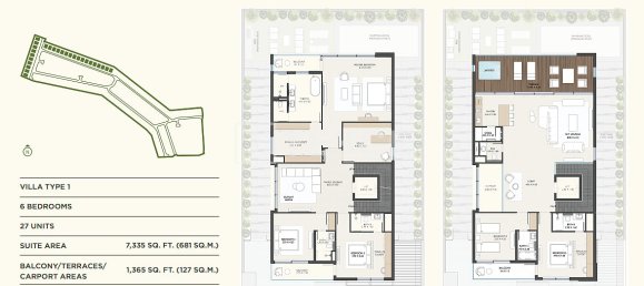 6 dormitorios villa en venta en Jumeirah Golf Estates, Dubai, UAE № 191607 4