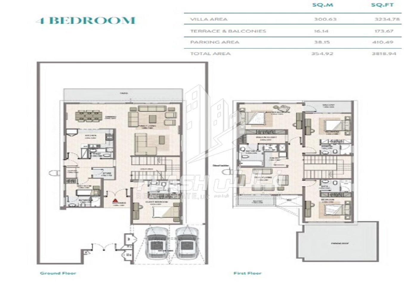 4 Schlafzimmer Villa in Mina Al Arab, UAE, Nr. 106863