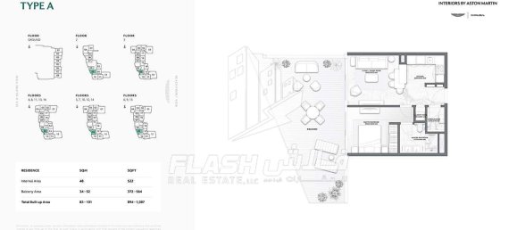 1 Schlafzimmer Wohnung in Al Marjan Island, UAE, Nr. 33232 18